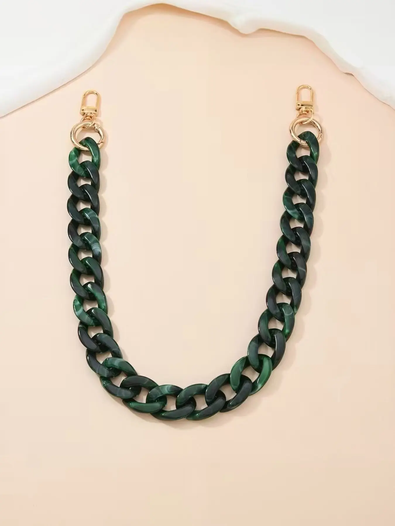 Pure Color Acrylic Detachable Bag Chain, DIY Handbag Accessories, Casual Style, All Seasons, Perfect for Bags, Purse Chains For Handbags