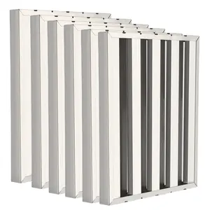 Superior Grease Filtration – Commercial Microwave Range Hood Filter – 19.5x19.5x1.9 in, 304 Stainless Steel, Baffle Design, 6-Pack, Superior Replacement for Kitchen Exhaust Hoods