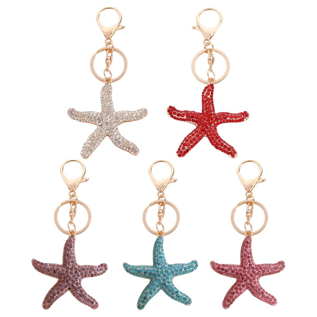 Fashionable Oceanics Themed Keyring Decorative Alloy Charm for Bags and Keys Decoration
