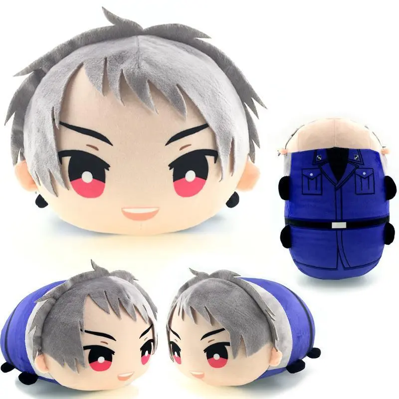 Japanese Anime Hetalia Axis Powers Decorative Pillow - Cushioned Shape Stuffed Doll for Fans, Featuring Arthur Kirkland, Alfred F. Jones, Kiku - Home Decor Cosplay Toy Cushion, Decorative Pillows, One-Piece