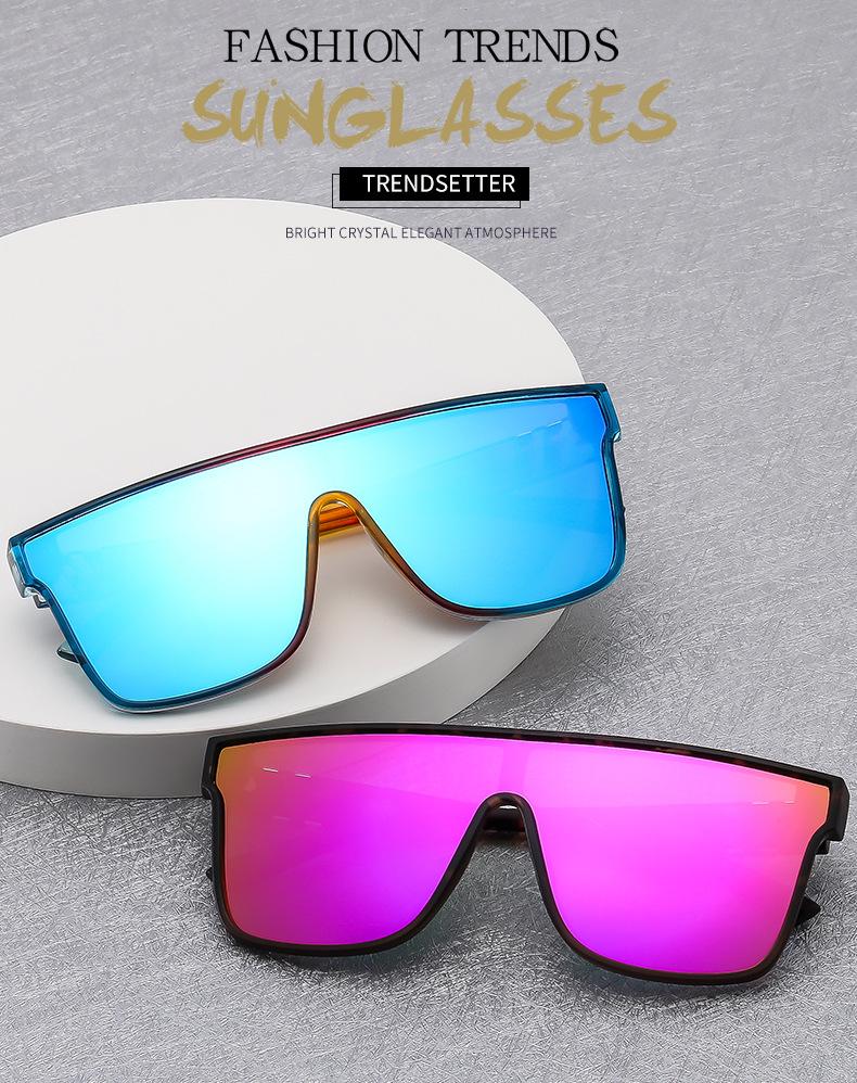 Sunglasses for men and women, true film one-piece sunglasses, outdoor cycling and fishing sunglasses, UV protection