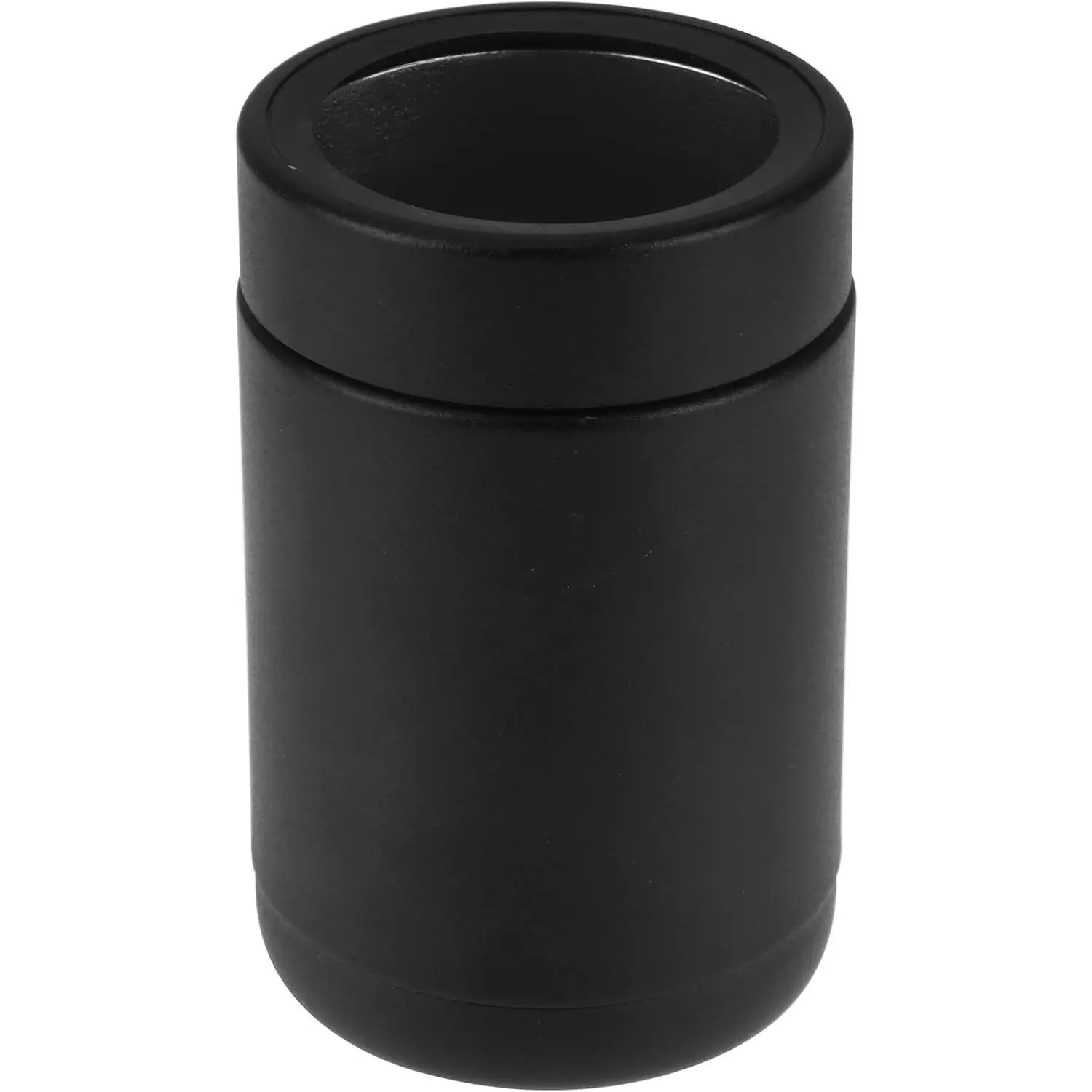 Stainless Steel 12oz Vacuum Insulated Can and Bottle cooler| Double Wall Can Cooler For Cans and Bottles | Copper Plated Can Chiller and Metal Cooler | Black