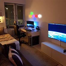 Creative Hexagon Wall Lights Smart Remote Control Touch Sensitive RGB LED Honeycomb Night Lights DIY Modular Assembled Splicing USB Powered Panels for Home Decor Minimalist Design Easy Installation