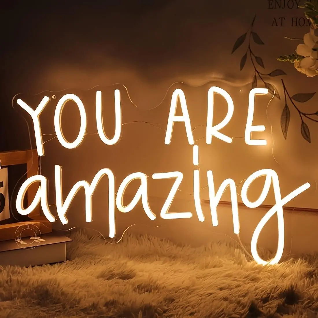 You Are Amazing LED Neon Sign, USB Powered, Adjustable Wall Mount Light, Bedroom Living Room Classroom Decor, Birthday Christmas Gift