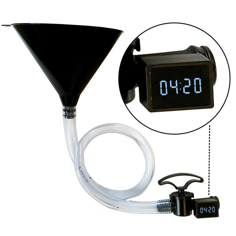 Chug Buddy Timer Beer Bong - Drink Speed Beer Funnel with Hose - Drinking Funnel Valve - Bachelor Party Games, College Party, Drinking Games