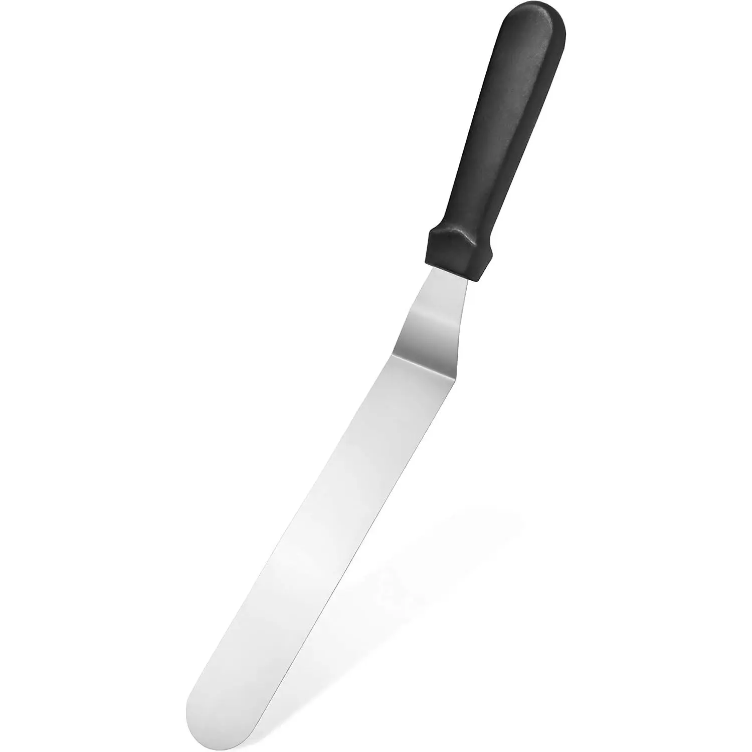 Angled Icing Spatula, 8 Inch , 13 Inch Overall, Bakery-Grade Stainless Steel Offset Cake Decorating Spatula