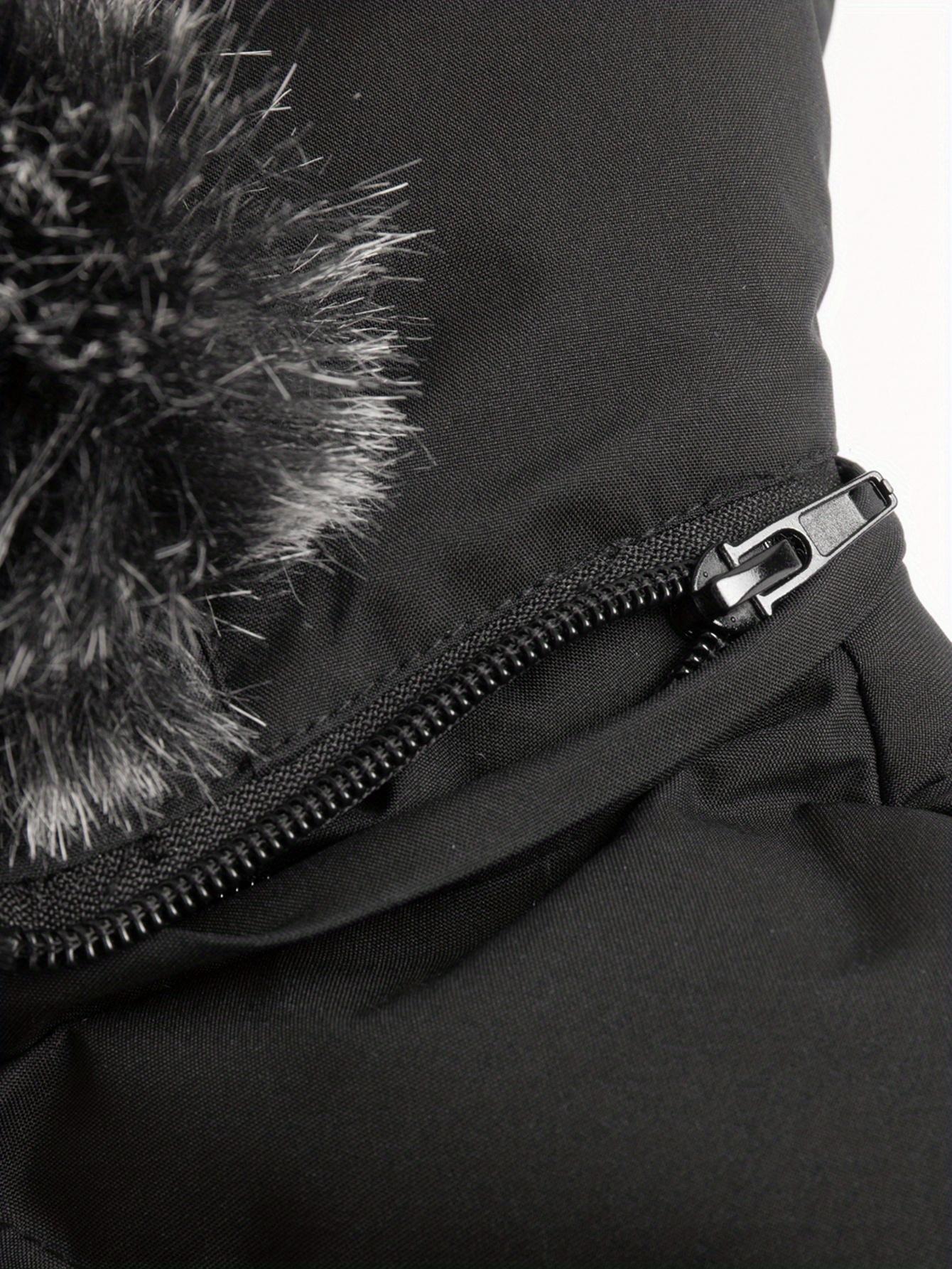 Large windproof and waterproof multi pocket parka coat American style outdoor style thick and cold resistant long down jacket