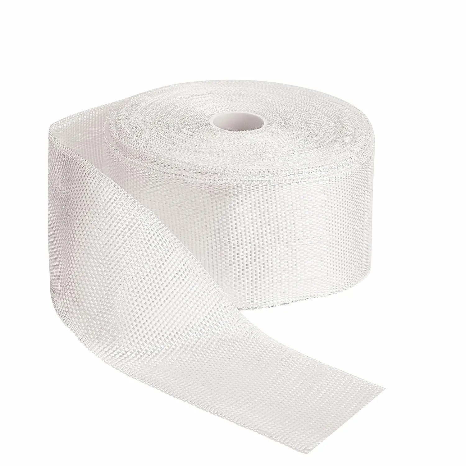 Fiberglass Cloth Roll Non Adhesive Woven Fiberglass Mesh Tape Fiberglass Insulation Tape Plain Weave Fiberglass Cloth Tape for Reinforced Repair Winding, Seams, Boat, Molding (2 in x 99 FT)