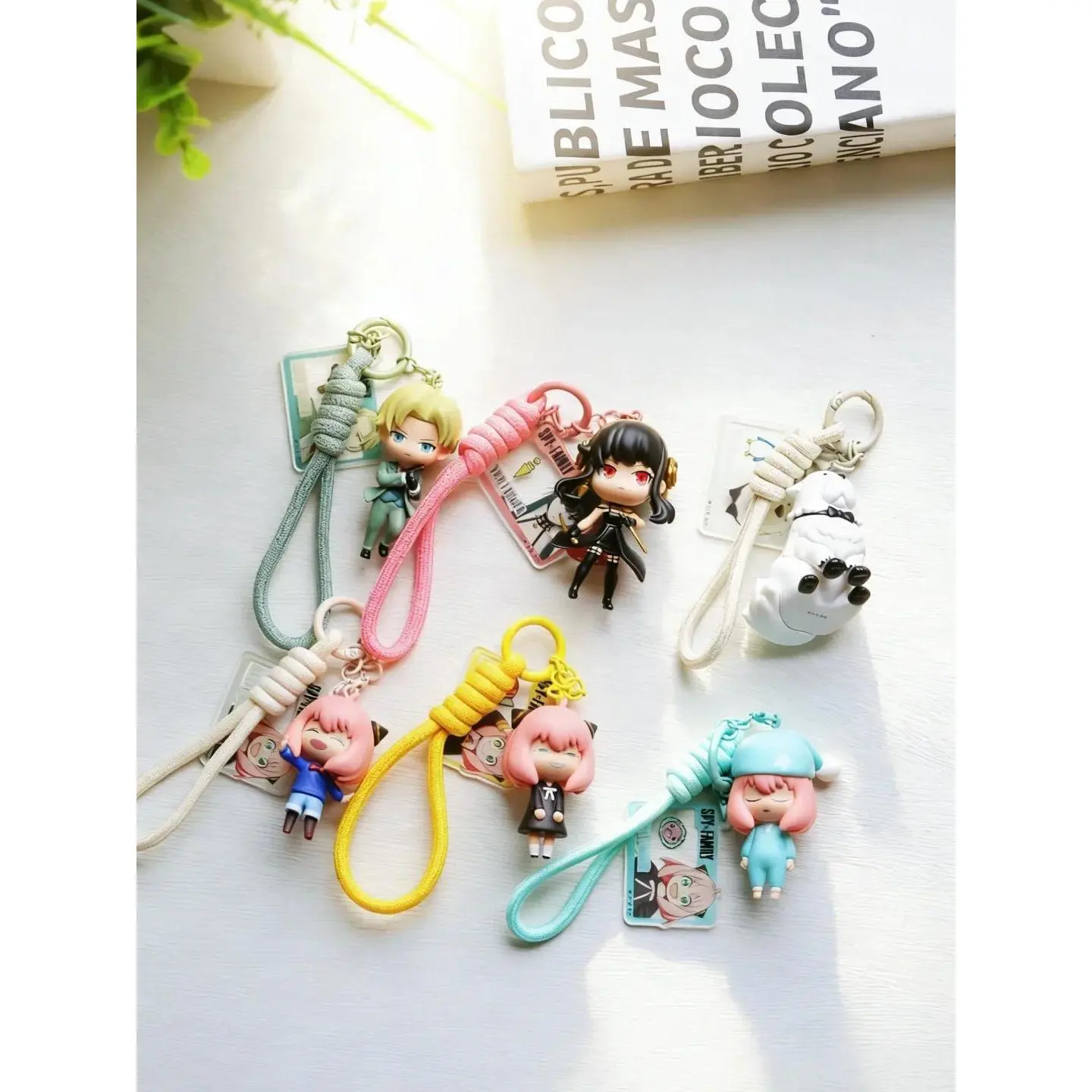 Genuine Spy Play Chibi Anya Blind Box Cartoon Keychain Kawaii Mini Figure Pendant Bag Charm Collectible Toy Gift For Fans