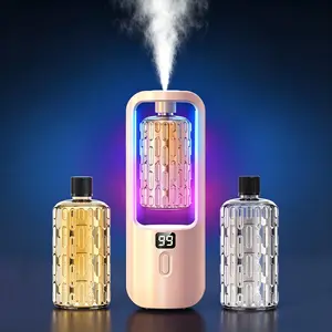 Indoor Essential Oil Diffuser, 1 Machine with 2 Essential Oils, Multi-Mode Timing Auto Spray, USB Fast Charging, Wall-Mountable