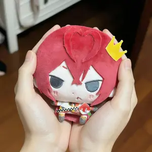 New Twisted Wonderland Riddle Bean Plush Doll Keychain - Cute Anime 2D Small Hanging Ornament Pendant Gift