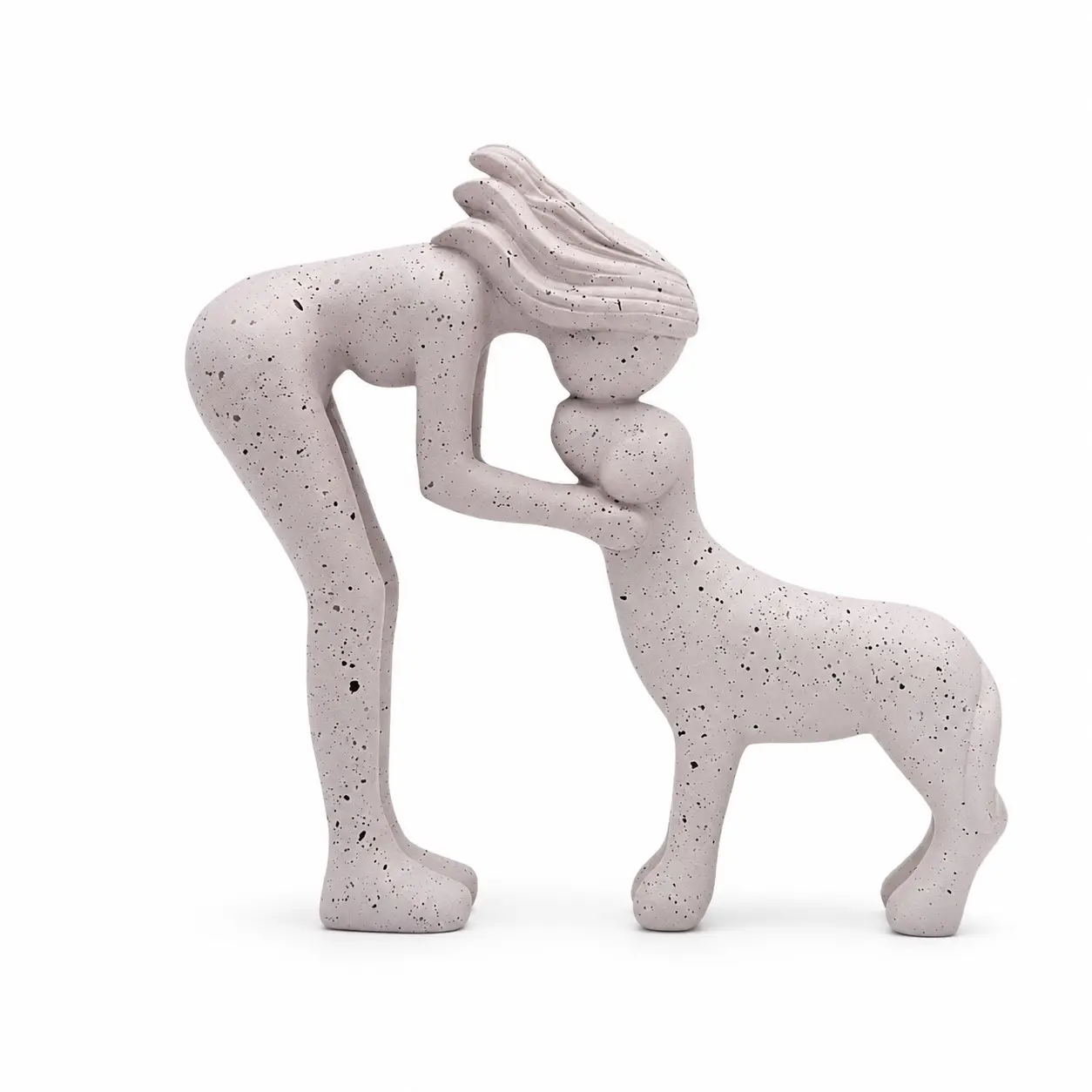 Christmas Gifts for Dog Lovers, Modern Abstract Resin Figurine, Dog Mom Gift, Heartwarming Pet Lover Home Decor, Birthday Holiday Gift