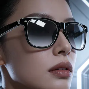 Smart Glasses with Unisex Design, Real-Time Translation, Noise Cancellation, Wireless Calling, Music Playback, USB Rechargeable, Ideal for Traveling