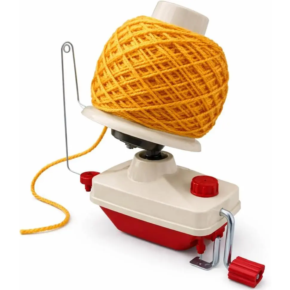 - Yarn Winder for Crocheting & Knitting - Manual Yarn Ball Winder for Yarn Cakes - Quick, Quiet Yarn Cake Winder with Table Clamp