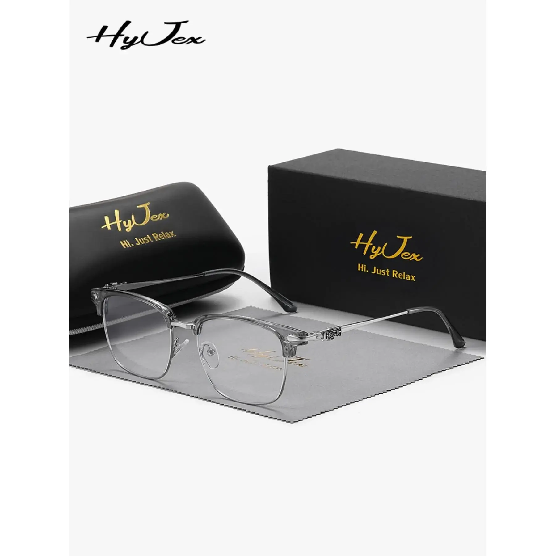 Unisex Vintage Brow Bar Sunglasses, Casual Trendy Half-Rim Semi-Rimless Frames, Metal-Plastic Construction, All-Season Unisex Wear, Plastic Lens Decorative Eyewear