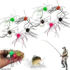 Multi-Color High Visibility Dice Soft Plastic Fishing Lures, Finesse Jig Baits For Crappie Panfish & Bass, Versatile Freshwater Fishing Tackle