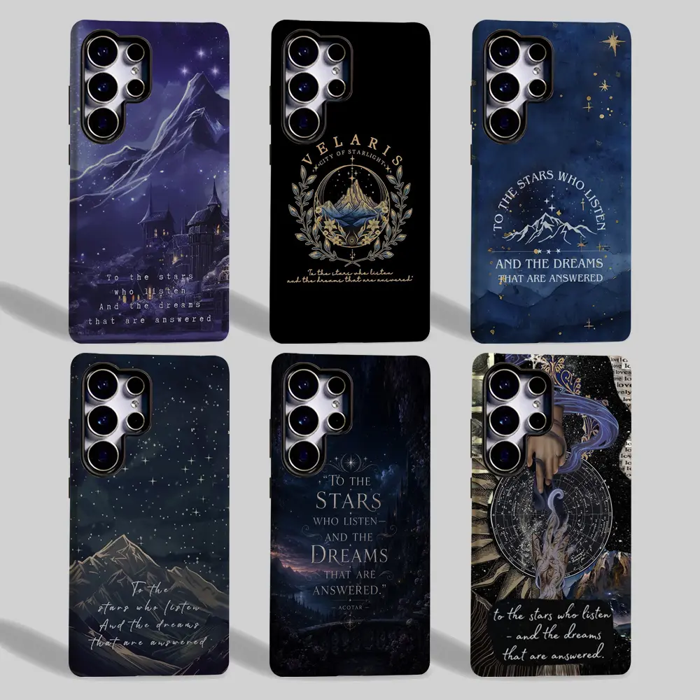 Fantasy Acotar Celestial   lurvia  phone case for Samsung GalaxyS26/S25/S24/S23/S22/S21/PLUS/FE/Ultra/NOTE20/A71/A56/A55/A54/A53/A52/A36/A35/A34/A26/A25/A23/A16/A15/A14/A13/A06/A04S,Shockproof Wireless Charging Thickened cover Gifts for Bookstagram Acotar