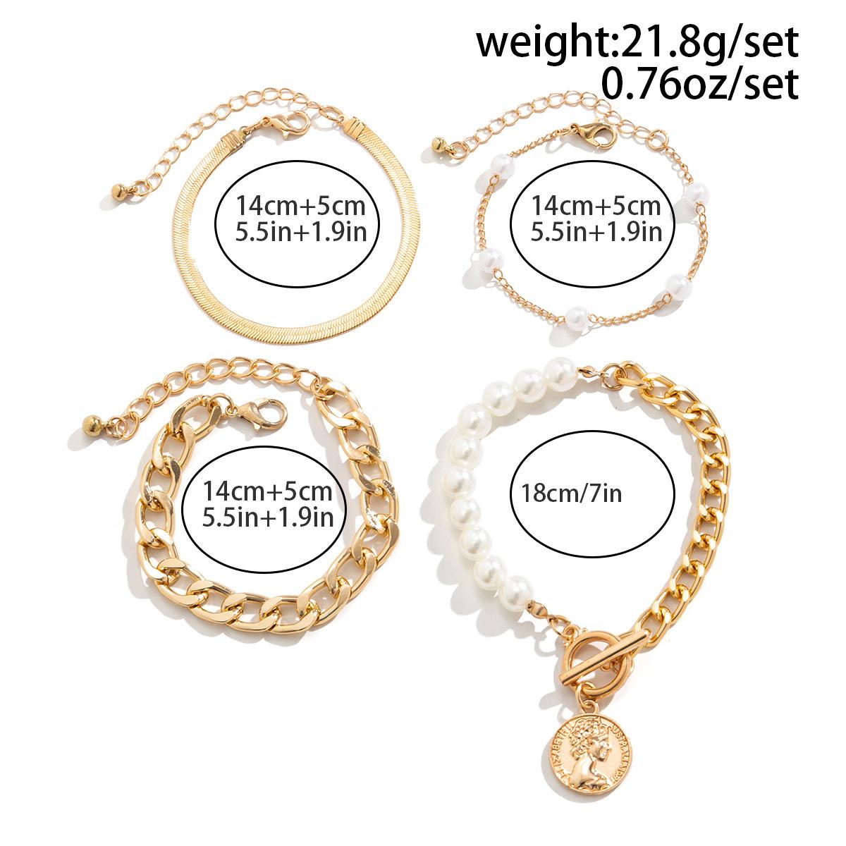 Imitation Pearl Bracelet Set