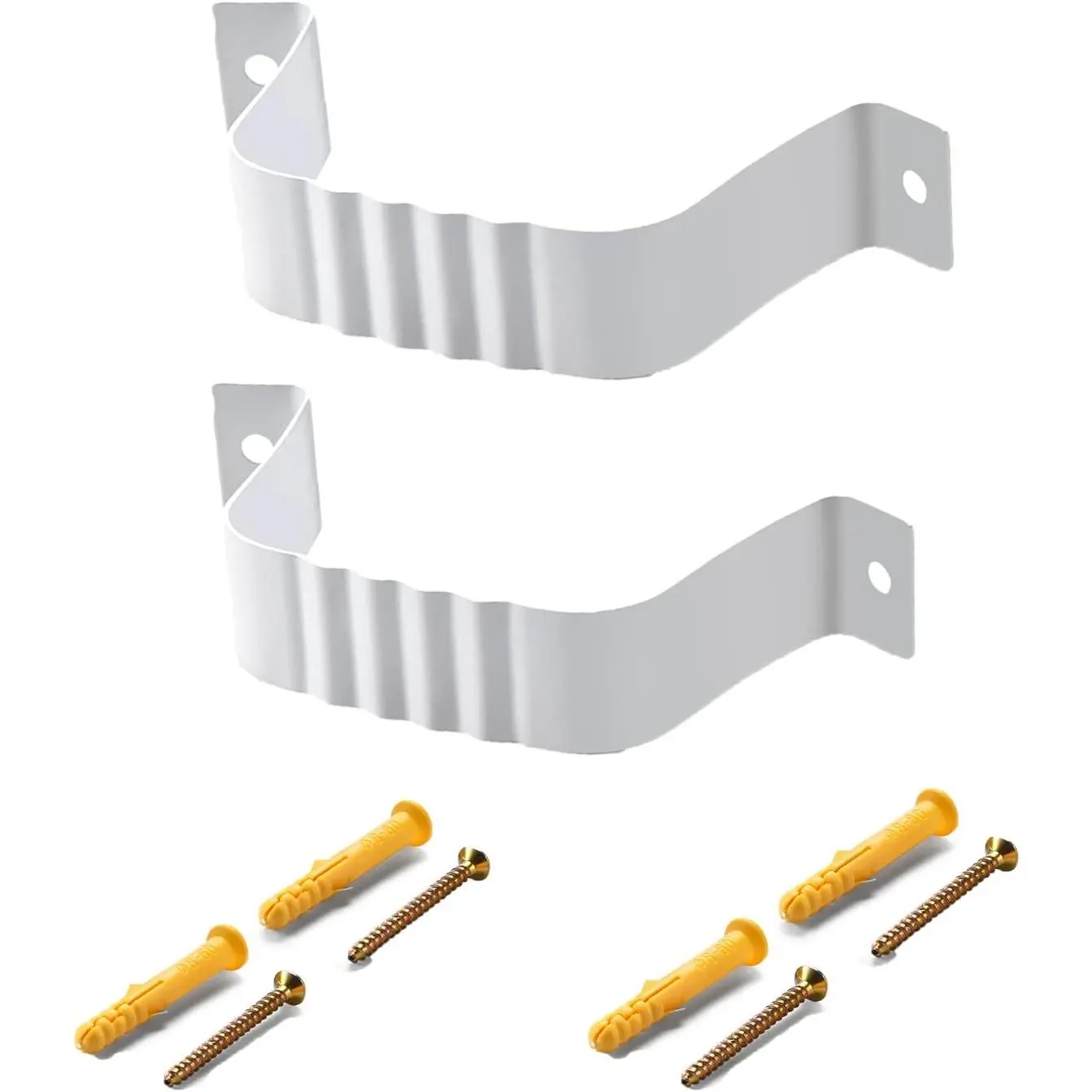 Downspout Adapter Gutter Downspout Strap 2x3 Leader Strap 2x3 2 count (White)