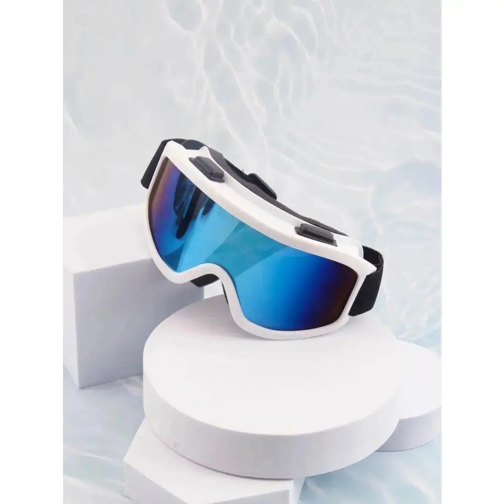 Unisex Large Frame Ski Goggles, Flexible TPU Frame Polycarbonate Lens, Anti-Fog Soft Padded Windproof Snow Sports Eyewear With UV Protection, Day & Night Lens For Skiing & Snowboarding