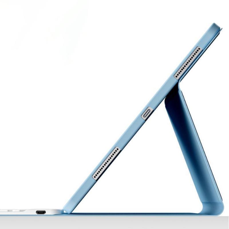 Foldable Case for iPad 10th 2022 10.9 Inch Pro 11 Case with Keyboard for iPad 10.2 7 8 9th Air 4 5 Cover Air 3 Pro 10.5 Tablet Back Shell with Bluetooth Keyboard Tablet Protective Cover