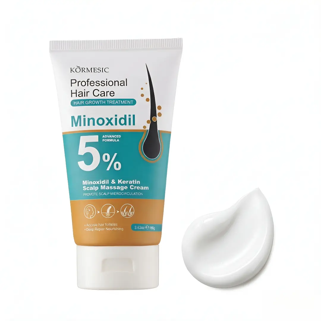 KORMESIC 5% Minoxidil & Keratin Scalp Massage Cream for Men & Women Anti Hair Loss Treatment Fast Hair Regrowth Serum Scalp Nourishing Strengthening Essence Haircare Fuller Hair, Alopecia Support & Hair Regrowth