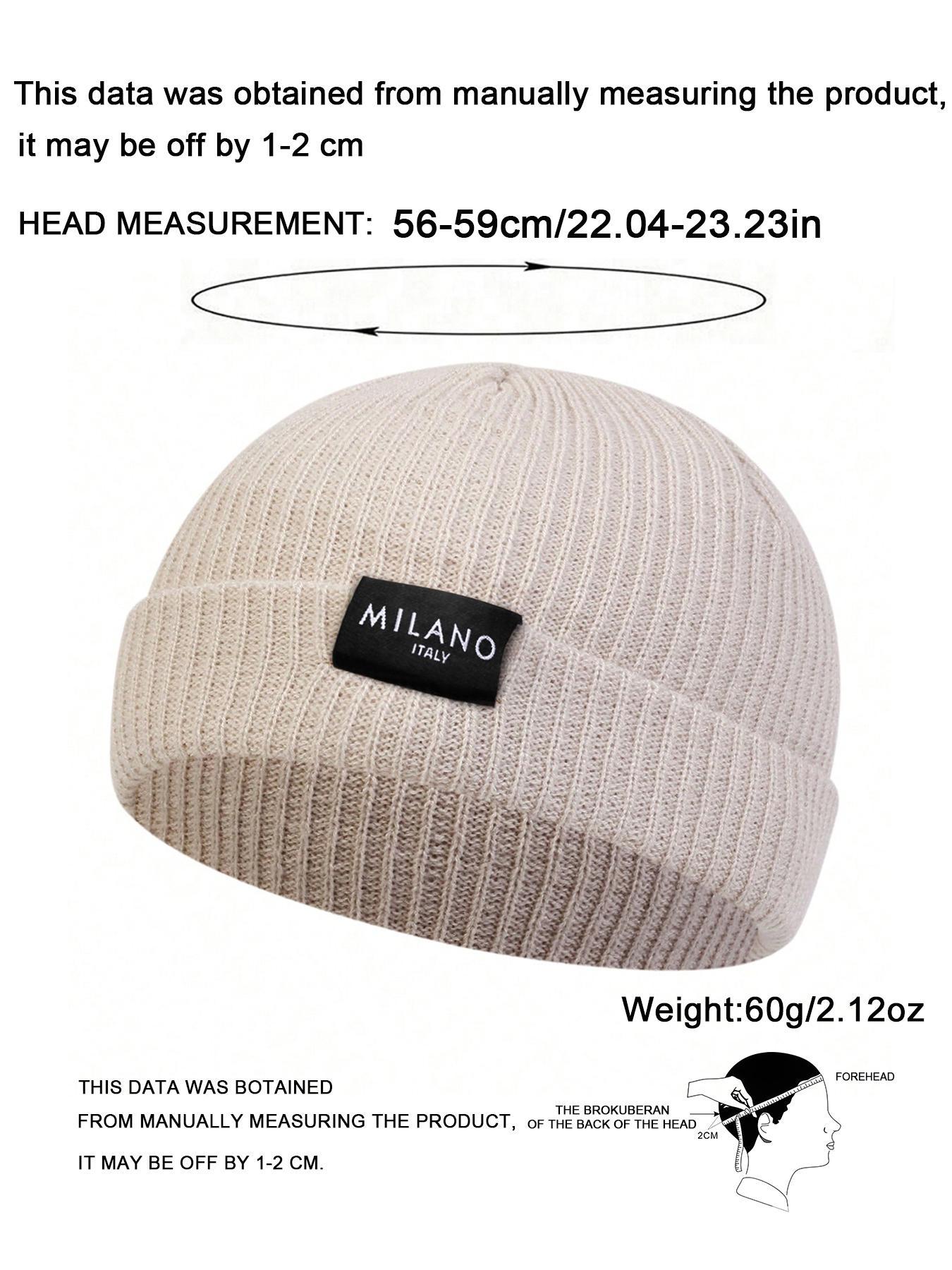 Unisex Casual Letter Beanie Hat, Trendy Soft Comfy Beanie Cap, Fashionable Hat for Fall & Winter for Men & Women for Daily Wear Adjustable Caps