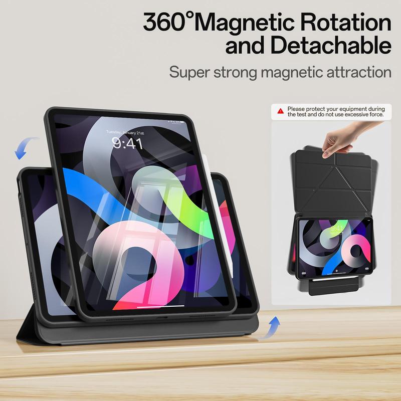 KENKE Magnetic Detachable Tablet Case, 1 Count Fashionable Tablet Protective Cover, Tablet Accessories Compatible with iPad Mini Air Pro Tablet Pc