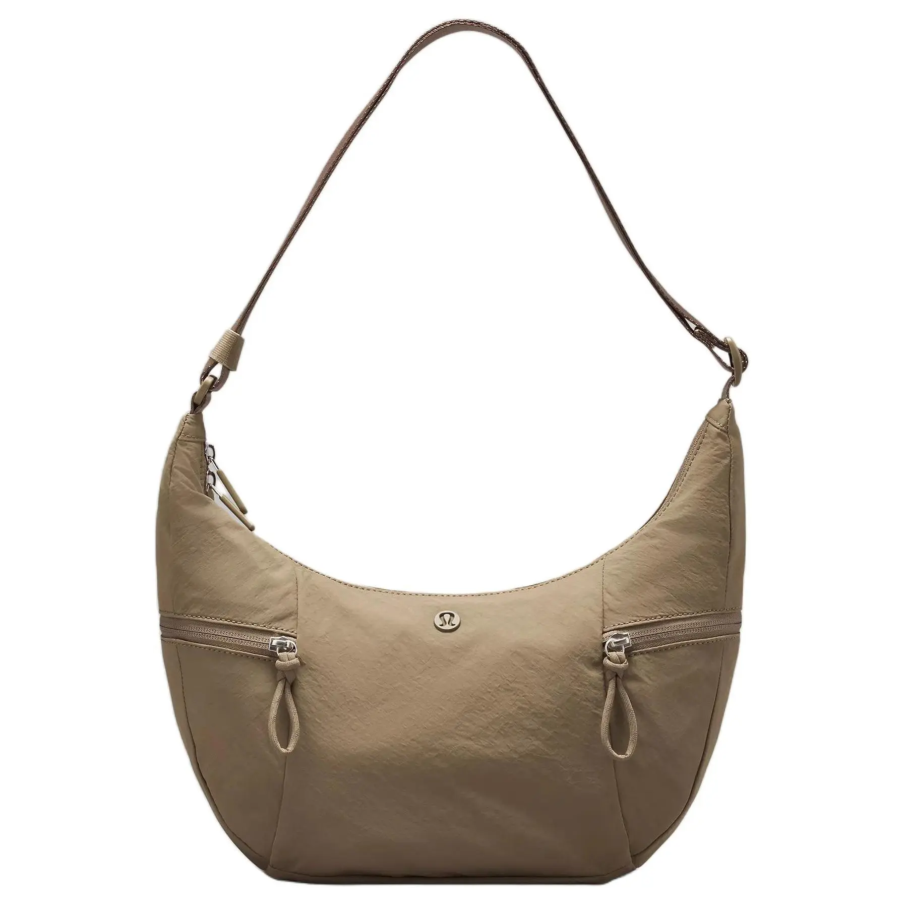 Lululemon Slouchy Sling 6L Minimalist Crossbody Bag for Women, Men - Adjustable, Recycled Nylon, Casual Deer Brown Luggage & Crossbody Shoulder Bag