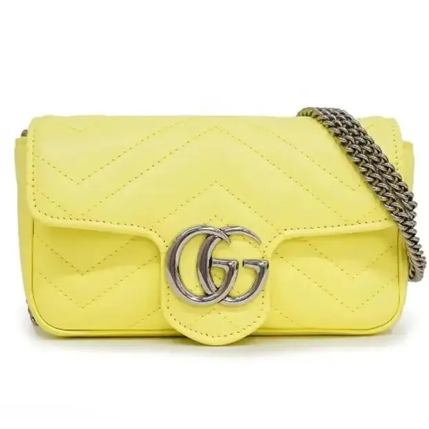 Pre-owned GUCCI leather Shoulder Bags Mini Bag Shoulder Bag GG Marmont Z 1003