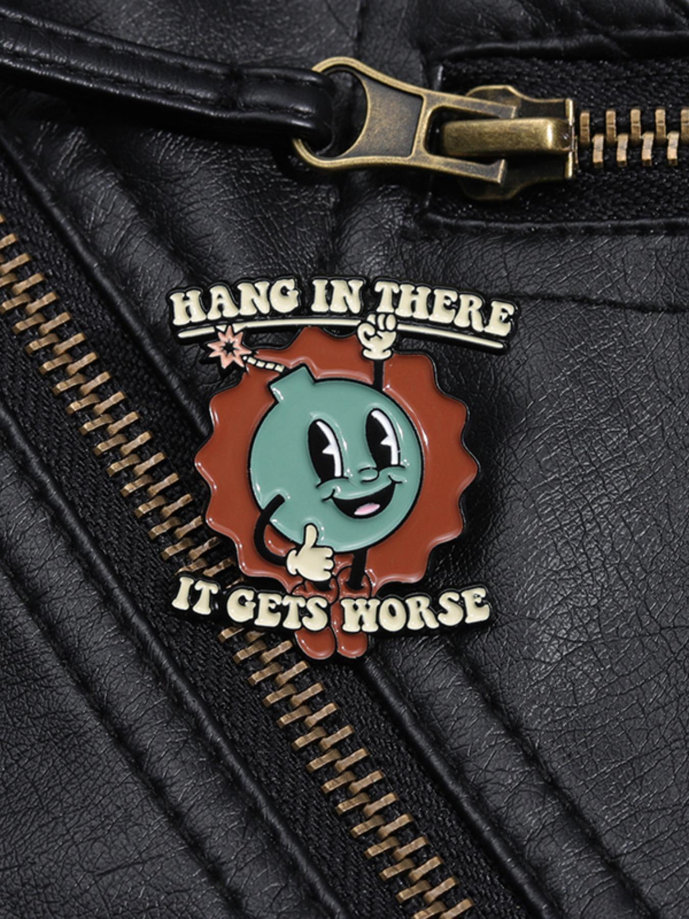 Novelty All-match Cartoon Letter & Cartoon Character Design Brooch, Creative Alloy Badge, Fashion Accessories for Men & Women Novelty All-match Cartoon Letter & Cartoon Character Design Brooch, Creative Alloy Badge, Fashion Accessories for Men & Women