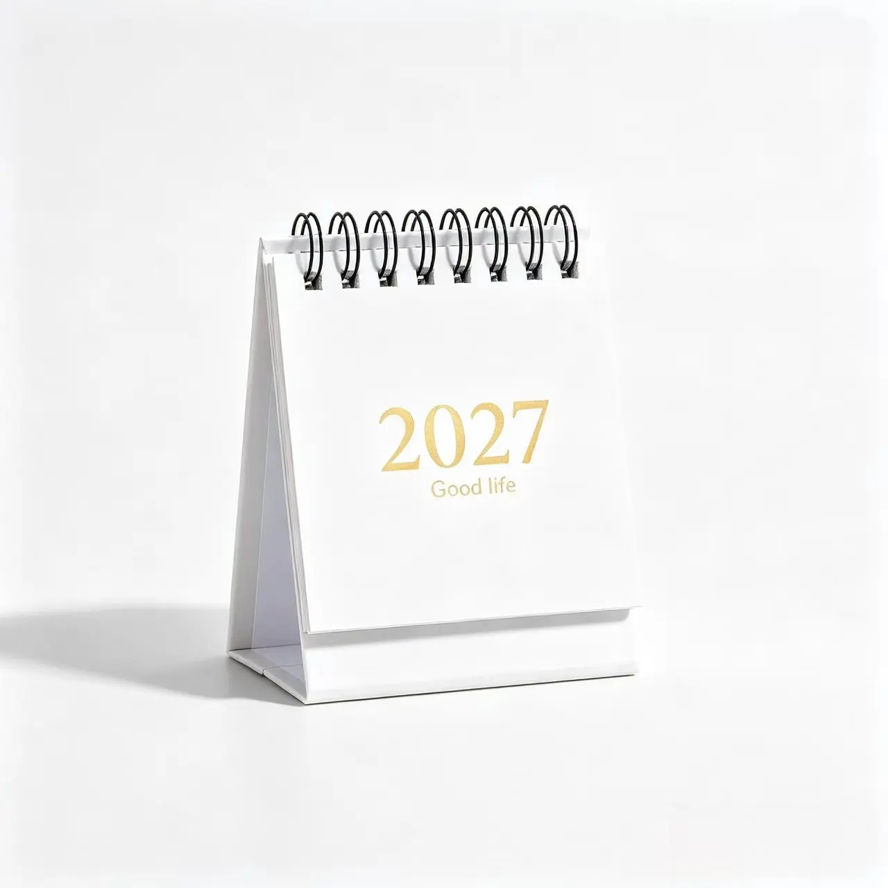 Dual Coil Spiral Binding, Page Turning Capability, Tri-Fold Paper Stand, Self-Standing Desktop Organizer, Practical Office Supply