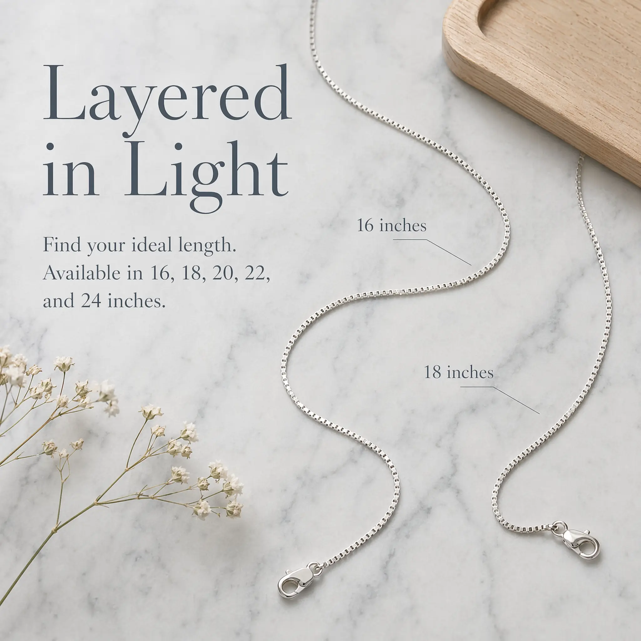 Solid S925 Sterling Silver Box Chain Necklace for Women 0 9mm Thin Hypoallergenic Layered Clavicle Chain 16 18 20 22 24 Inch Lobster Clasp Daily Versatile Gift