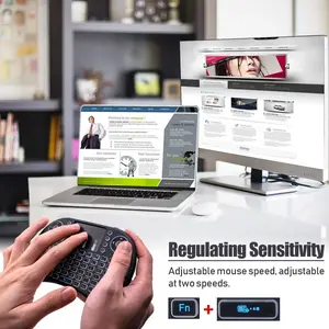 Mini i8 Wireless Keyboard  with Touchpad for PC BACK LIGHT Kodi Media Box