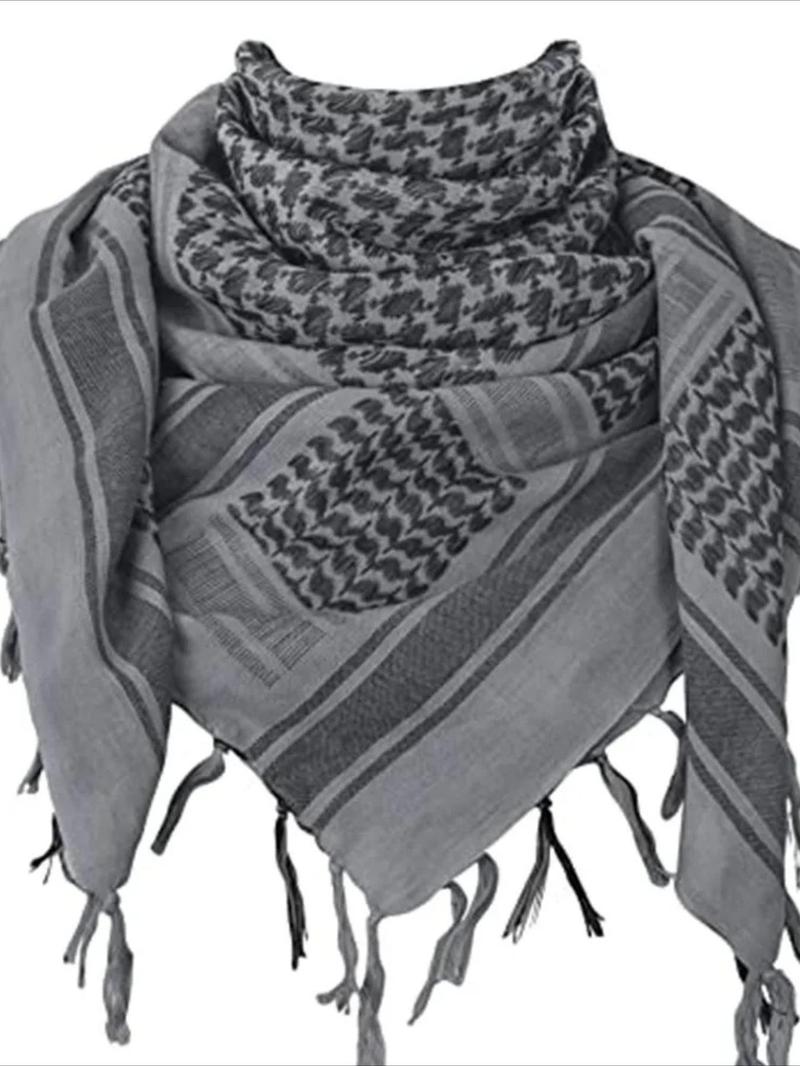 Tactical Hunting Scarf, Neck Scarf, Arab Wrap with Tassel, Tactical Desert Scarf, Fashion Accessories for Men & Women Tactical Hunting Scarf, Neck Scarf, Arab Wrap with Tassel, Tactical Desert Scarf, Fashion Accessories for Men & Women