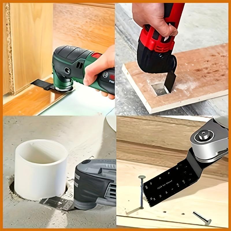 Titanium Saw Blade Set & 18pcs/set Titanium Multitool Blades & Compatibility Quick Release Multi Industrial Cutting Tools Kits for Dewalt & Ryobi & Milwaukee & Rockwell & Fein & Makita & Tools and Gadgets & Universal Compatibility & Dealsforyoudays