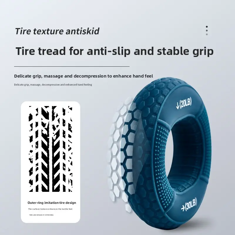 Grip Double Strength Grip Ring Silicone Fitness Sports Equipment Finger Activity Strength Training Rehabilitation Grip Ring