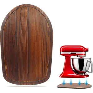 Mixer Slider Mat for Tilt Head Kitchen Aid 4.5-5 Qt Stand Mixer, Appliance sliding mat for kitchenaid Artisan 4.5-5 Qt, Kitchen Countertop Storage Accessories Moving Tray attachments (Brown)