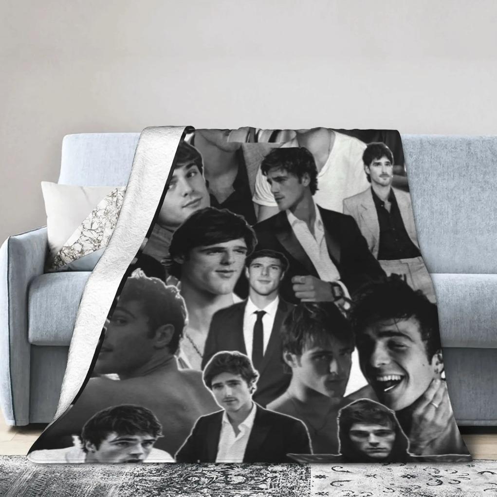 Jacob Elordi Australian Actor Poster Blankets Quality Soft Warm  Throw Blanket Winter Travel Outdoor Comfortable Bedspread  Best choice for home and outdoor