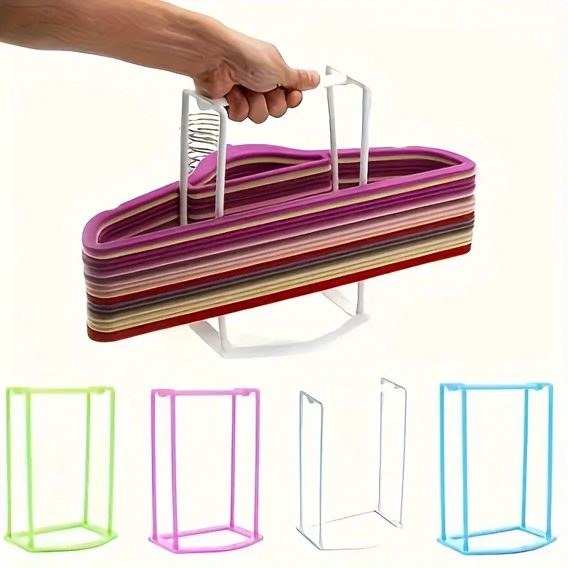 1pc Clothes Hanger Storage Rack - Durable Space-Saving Wardrobe Organizer Bracket Closet Hanging Organizer