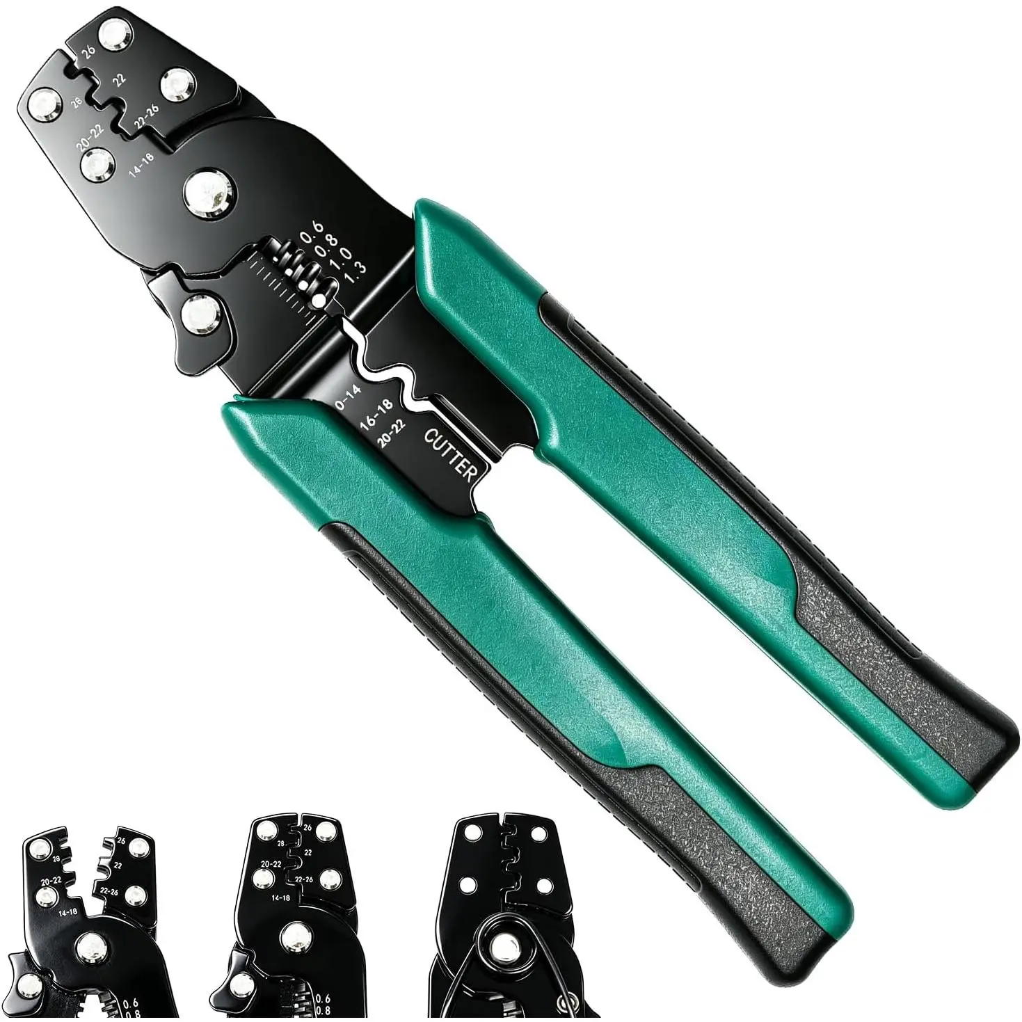 Wire Connectors Crimping Tool 22-10AWG Multifunctional Stripping Crimping Pliers with Stripper  Terminal  and Strippers Electrical Crimpers