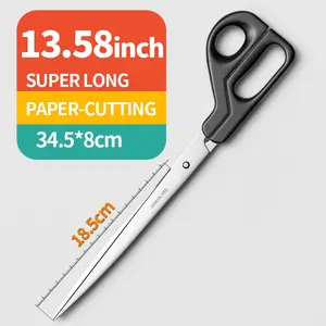 34.5cm Long Scissors, 13.58 Inch Paper Trimmer, Durable and Precise, Ideal for DIY and Office Use, Cuts A4 Paper and Thin Fabric