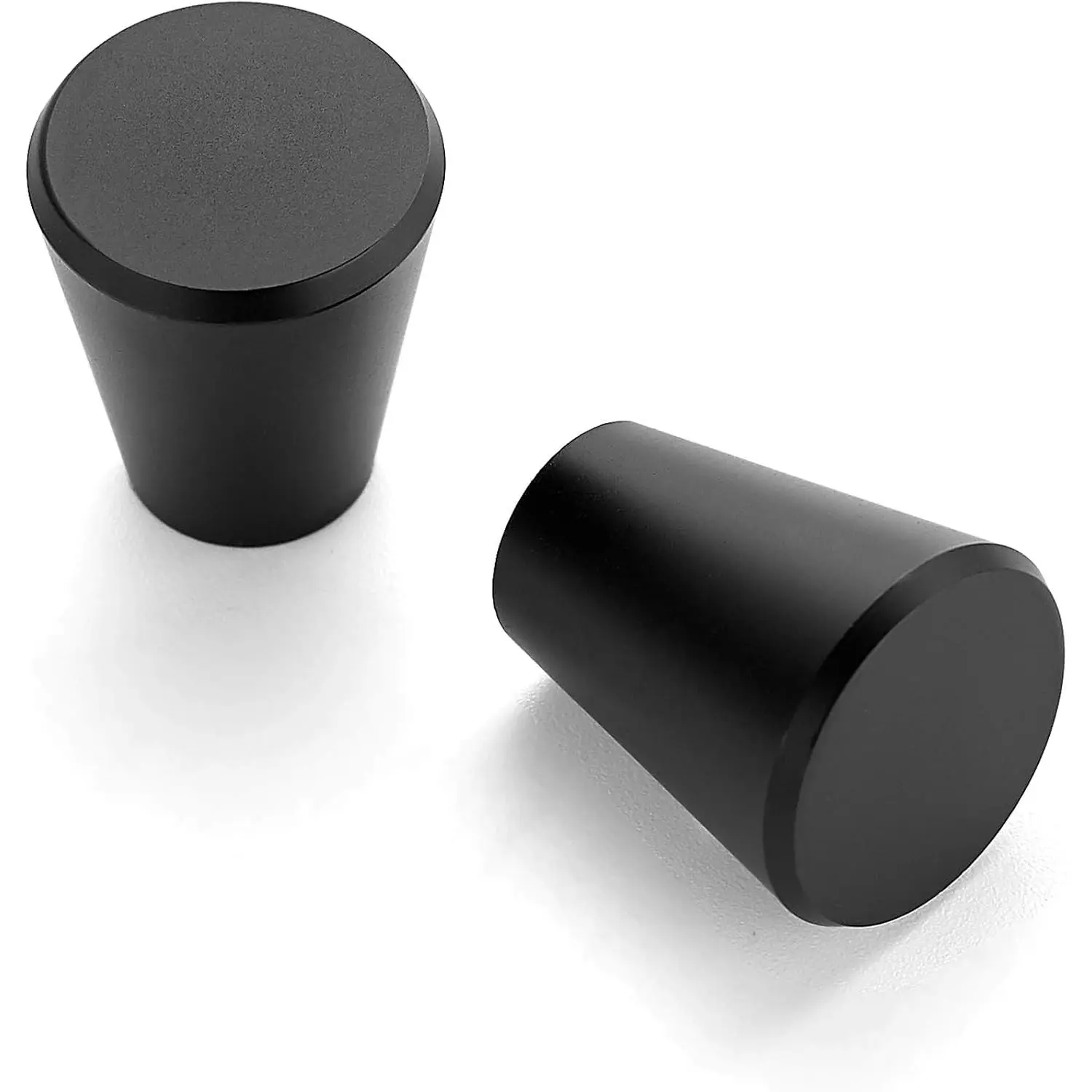 Matte Black Cabinet Knobs Drawer Knobs, 3/4 Inch, 1 Pack | Round Knob Shape, Smooth Pull Grip, Kitchen Cabinet Update, For Dressers, Drawers, Cabinet Doors, Furniture Hardware Projects