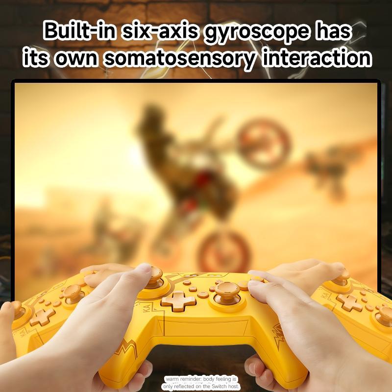 Wireless Controller, 2.4G Wireless BT Connection Gamepad, Large Capacity Battery Game Controller for Switch Lite/OLED/NS/PC/Phone/Tablet