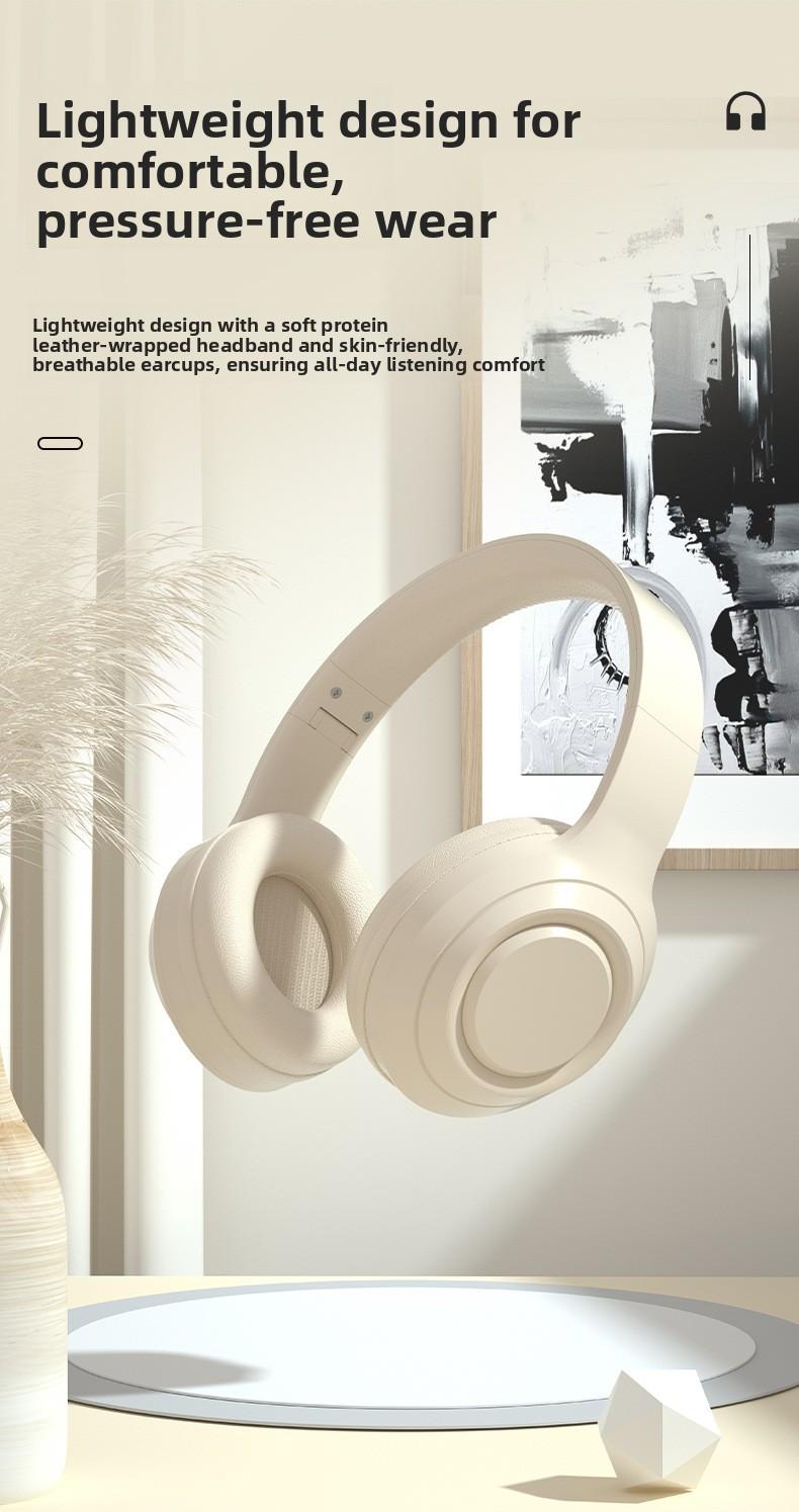 DR58 Wireless Headphones Noise Cancelling Over Ear Bluetooth Headset Long Battery Life for Travel Sports High Bass Hifi Sound Headphones