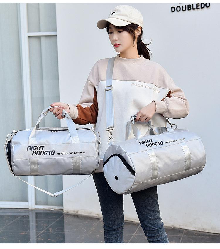 Fitness Bag Men's Wet and Dry Separation Training Sports Backpack Hand Luggage Short-Distance Travel Bag Women's Large Capacity Swimming Bag