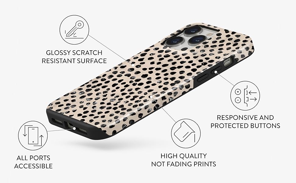 BURGA Case for iPhone 16 Pro - Trendy, Aesthetic, Cute, Pattern Phone Cover, Fall Collection, Max Protective - fits Apple iPhone 16 Pro Case, Cobertor para iPhone16 Pro Cases