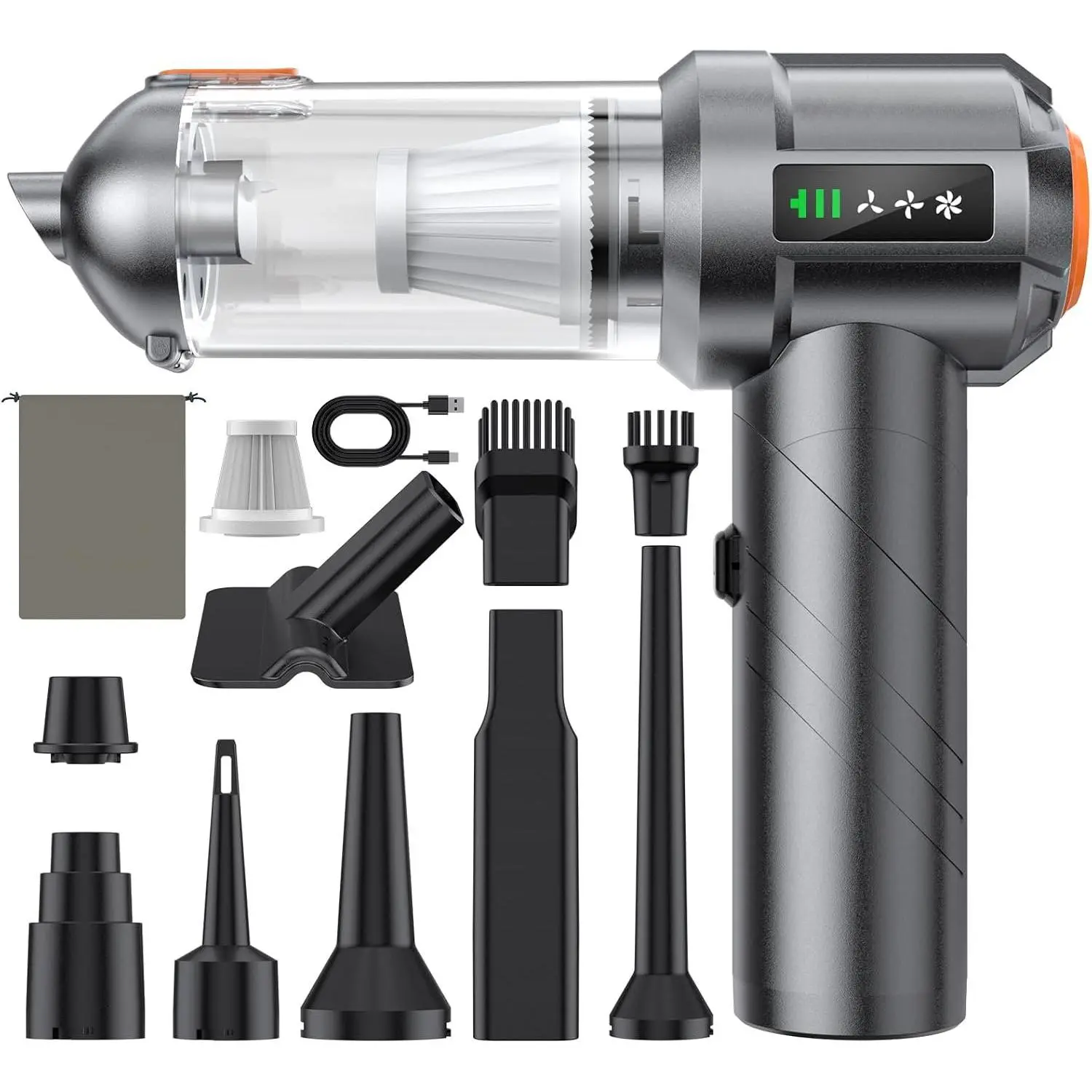 Handheld  Vacuum Cordless,3 Suction Modes | Portable Mini Cordless Cleaner with 19000pa Suction Power,Type-C Charge,Handheld Vacuum for ,,Office