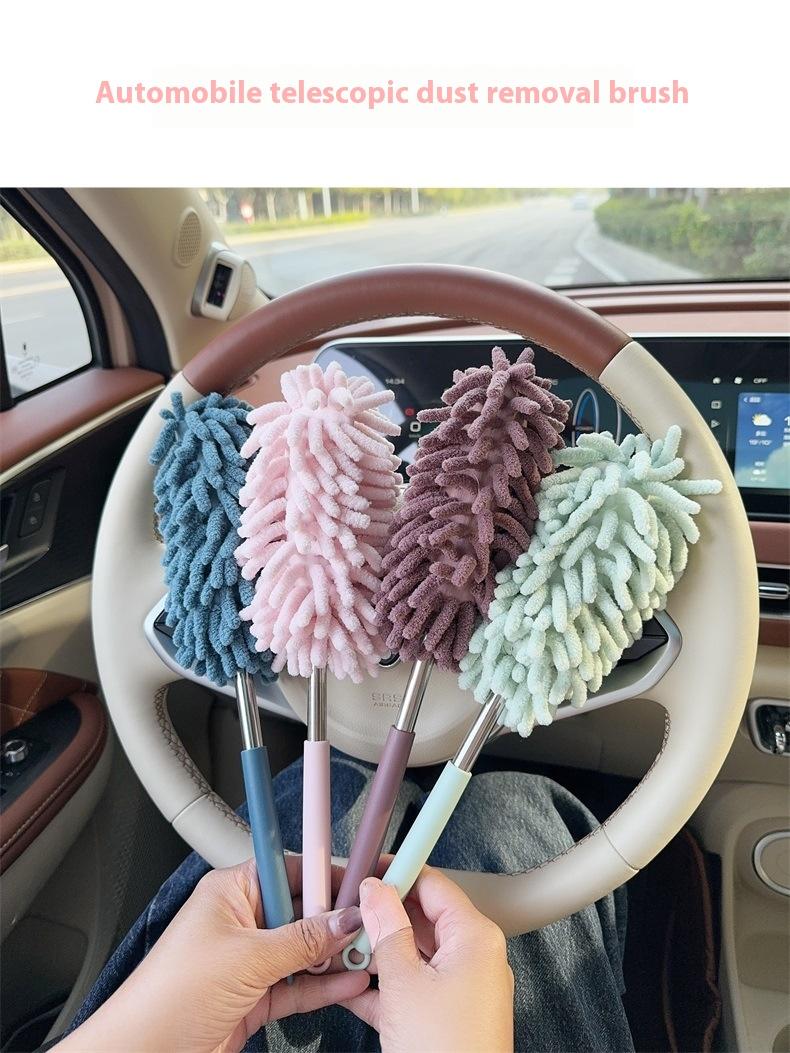 practical cleaning tool for cars,Car dust duster, extendable ash removal mop, soft bristled car brush, and car cleaning tool