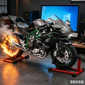 1:9 scale alloy motorcycle model, with precise alloy craftsmanship to reproduce mechanical details, featuring a red engine frame. It is an ideal tabletop decoration. Ideal for motorcycle enthusiasts to collect or as a wonderful gift for boyfriends or youn